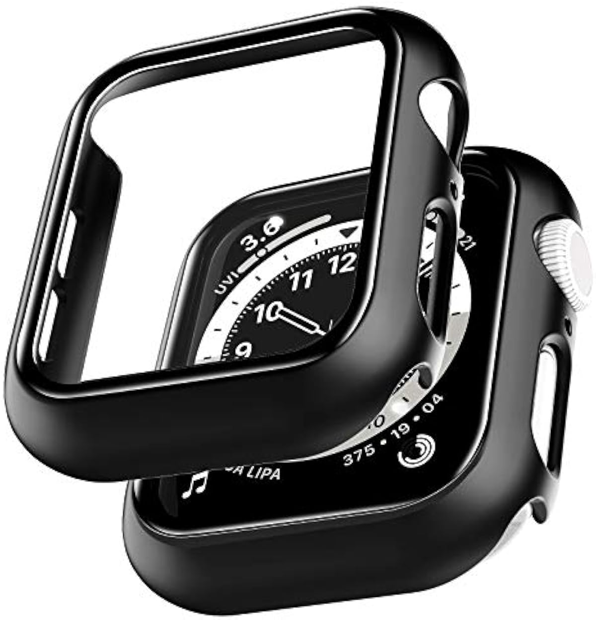 2 Pack LϟK Case Compatible for Apple Watch SE 40mm Series 6 5 4 Built in