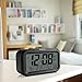 Peakeep Battery Digital Alarm Clock with 2 Alarms for Optional Weekday Mode,Snooze, Night Light (Black)