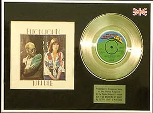 Elton John y Kiki Dee - 17,78 cm + cubierta disco de platino - don 't Go Breaking My Heart