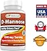 Best Naturals D-Mannose Capsules - Urinary Tract Cleanse Supplement 1500mg/Serving - 120 Count