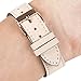 Wearlizer Compatible for with Leather Fitbit Charge 2 Bands Special Edition Lavender Rose Gold Buckle Replacement Charge 2 hr Band Straps Accessories Small Large Women Beige