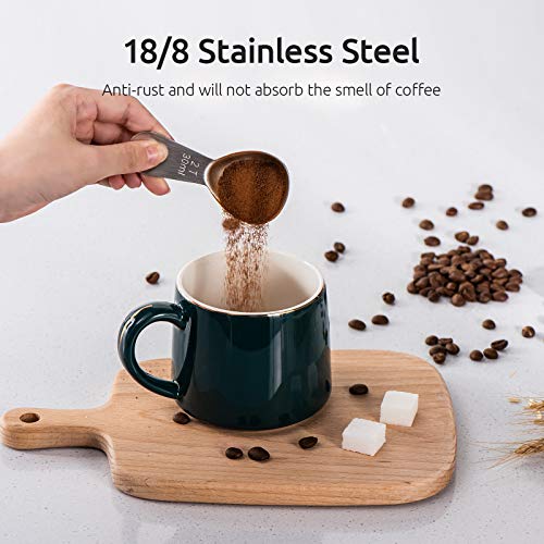 2 Coffee+Scoop+Stainless+Measuring+tablespoon