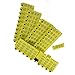 WGCD 100pcs Yellow 1-100 Number Plastic Livestock Ear Tag Animal Tag and 1pcs Ear Tag Applicator for Goat Sheep Pig