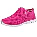 ALEADER Kid's Quick Dry Water Shoes Comfort Walking Sneakers Black/Fushia 3 M US Little Kids