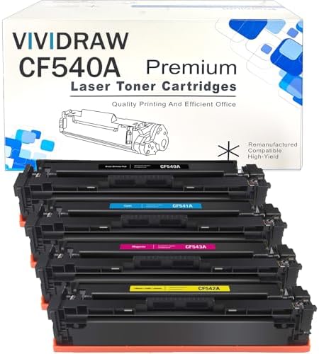 203X Compatible For HP 203X 203A Toner For Color Laserjet Pro MFP M281fdw M281fdn M281cdw M280nw, Laserjet Pro M254dw M254dn M254nw (Black Cyan Yellow Magenta, 4-Pack