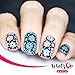 Whats Up Nails - Christmas New Year Winter Nail Stamping Plates (B003, B022) for Nail Art Design