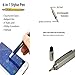 Tool Ballpoint Pen Screwdriver,Mini Multifunction Stylus Aluminium Ballpoint Pen 6-in-1 Combo Pen with Stylus, Flat and Phillips Screwdriver Bit, Bubble Level, and 4