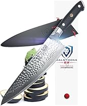 DALSTRONG Chef's Knife - Shogun Series X Gyuto - Japanese AUS-10V - Vacuum Treated - Hammered Finish - 8