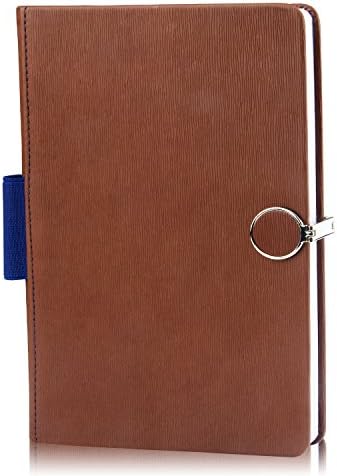 100 Sheets/ 200 Pages Classic Hardcover Writing Business Planner Notebooks and Journals with Pen Loop, Calendar, Page Dividers, A5 (8.3x5.1In) for School, Office Supplies
