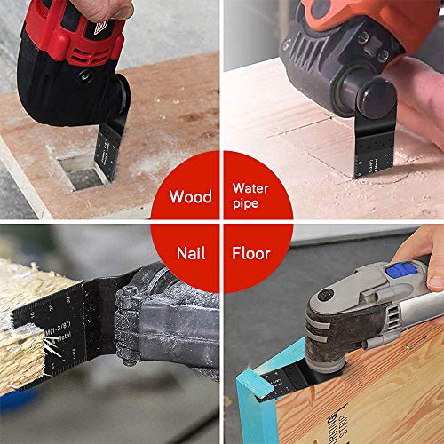 Winzwon Wood Metal Oscillating Tool Blades Multitool Saw Blades Universal 3 Pack Compatible With Fein Multimaster Porter Cable Black & Decker Bosch Dremel Craftsman Ridgid Ryobi Makita Milwaukee