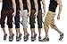 SHIDBA Men's Casual Solid Multi Pockets Cargo Shorts New Fashion Capri Pants Slim Fit