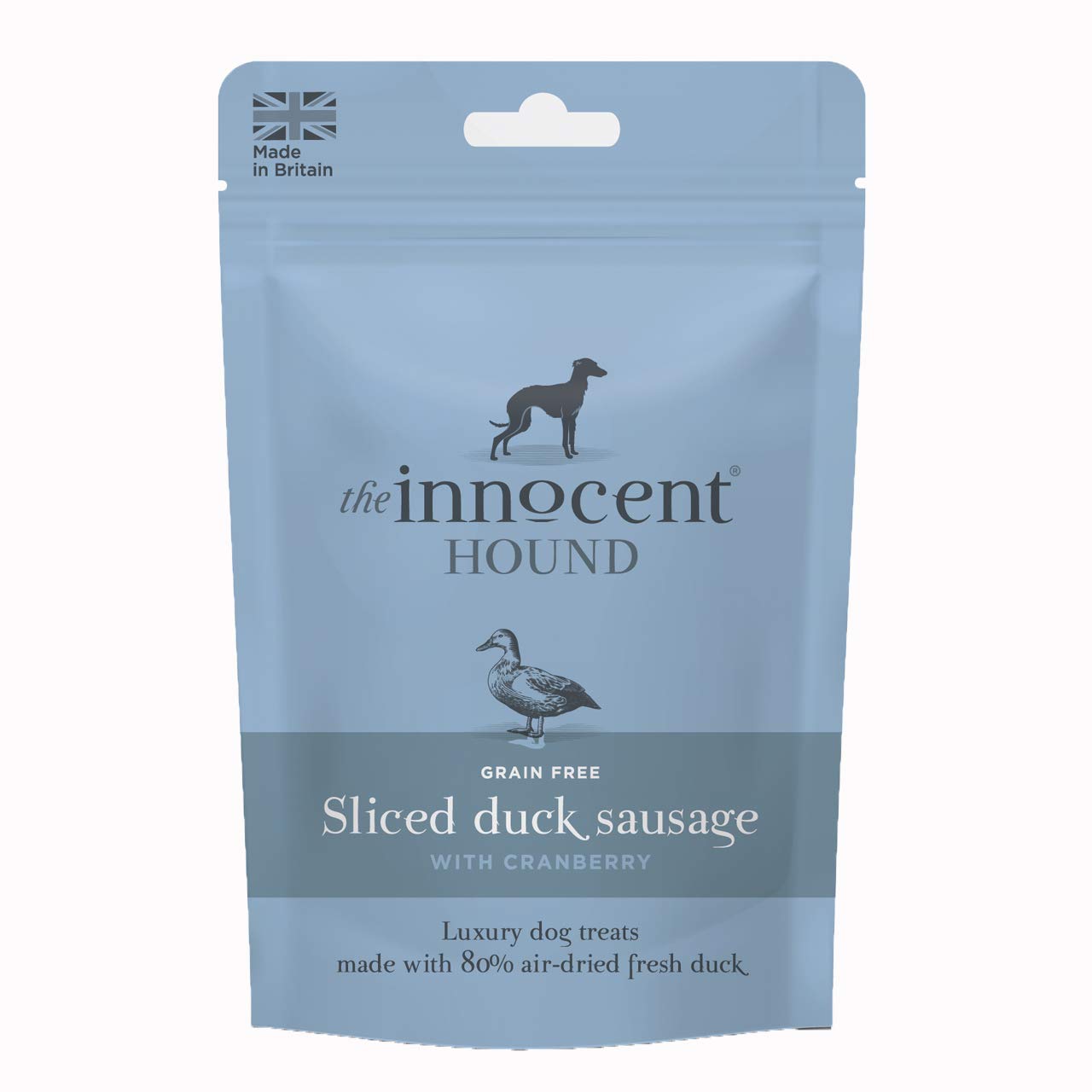 The Innocent Hound Sliced Duck Sausages with Cranberry, 70 g