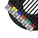 GLS Audio 25ft Mic Cable Cords - Color XLR Male to Color XLR Female on Black Cables - 25' Colored XLR Balanced Mike Cord - 6 PACK