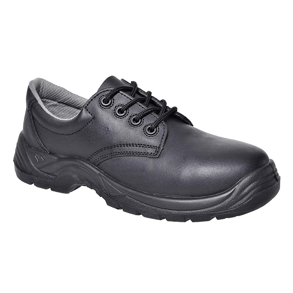 Portwest Portwest Compositelite Safety Shoe S1P, Size: 43, Colour: Black, FC14BKR43