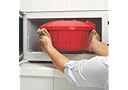 SilverStone Microwave Cookware BPA-Free Microwavable Pressure Cooker, Large, Chili Red