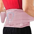 Sparthos Back Support Belt - Immediate Relief from Back Pain, Sciatica, Herniated Disc - Breathable Brace With Lumbar Pad - Lower Backbrace For Home & Lifting At Work - For Men & Women - (Pink-S)