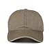 CANCA Vintage Washed Dyed Cotton Twill Low Profile Adjustable Baseball Cap (Light Khaki)