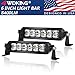 4WDKING 8 inch LED Light Bar 60W Off Road LED Spot Flood Combo Work Light High Bright Truck Driving Fog Lamp IP69K Waterproof for Truck Cars ATV UTV Boat 2 PCS