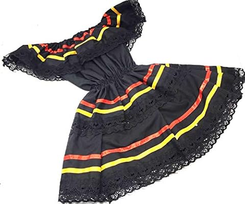 Mexican Infant Dress Black Size 4 Dress Day Of The Dead Coco Theme