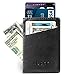 Men Wallet - RFID Minimalist Slim Front Pocket Card Travel Holder Clip (One Size, Black [CSC-B-E])