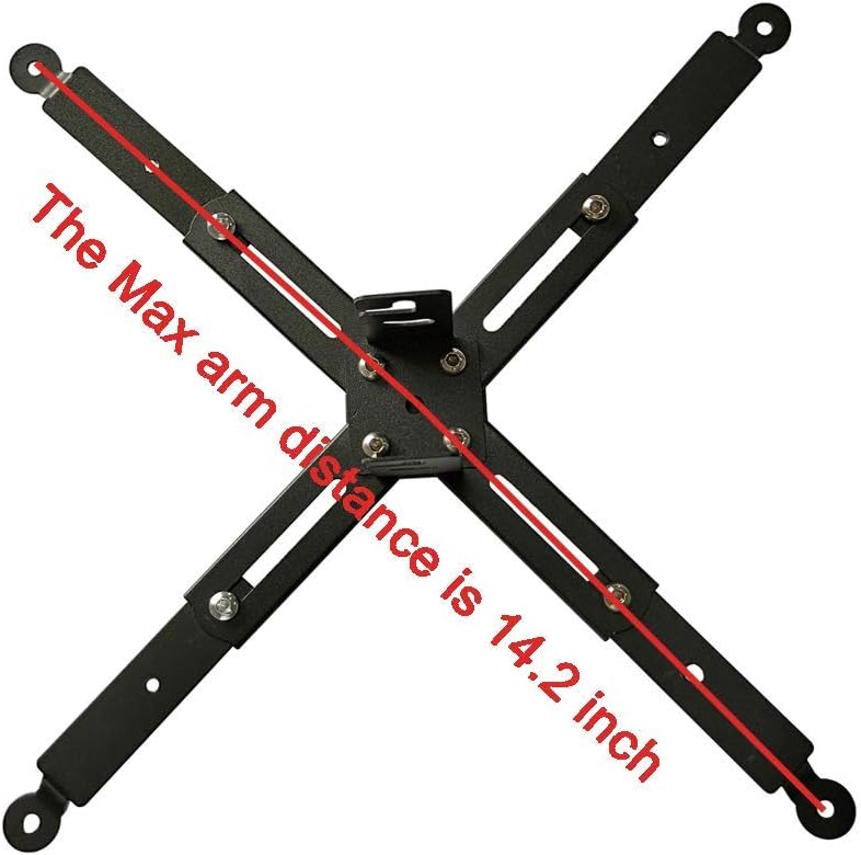 Henxlco Universal Extendable Adjustable Tilt DLP LCD Ceiling Projector Mount Bracket: Home Audio & Theater