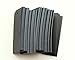 GANSSIA Rectangle Shape Black Hang Tag for Garment with Free Cut Strings Pack of 100 Pcs 1.06