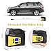 DBPOWER Portable 12V DC Tire Inflator, Digital LCD Display Air Compressor Pump for Cars, Bicycles and Balls with 3 Modes Function LED Lighting