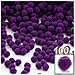 The Crafts Outlet 100-Piece Multi Purpose Pom Poms, Acrylic, 7mm/0.28-inch, Round, Lavender Light Purple