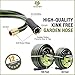 Worth Leader Garden Hose 3/4 in. x 50 ft. -No Kink, Flexible, Leakproof, Male/Female -Heavy Duty Durable 5 Layers PVC Rubber Lightweight Water Pipe for Gardening, Agriculture & Lawn Care -500PSI Burst
