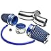Cold Air Intake System Compatible with Grand Cherokee 03-04 Durango Dakota 02-09,Silver Piping, Blue Filter