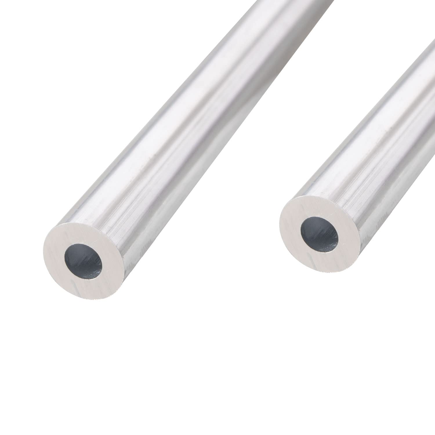 Aopin Round Aluminum Tube 8mm/0.31" ID x 17mm/0.67" OD x 300mm/11.8" Length, Seamless Aluminum Straight Tube 2 PCS