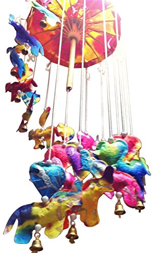 MulberryGifts Baby Mobile - Rainbow Elephants