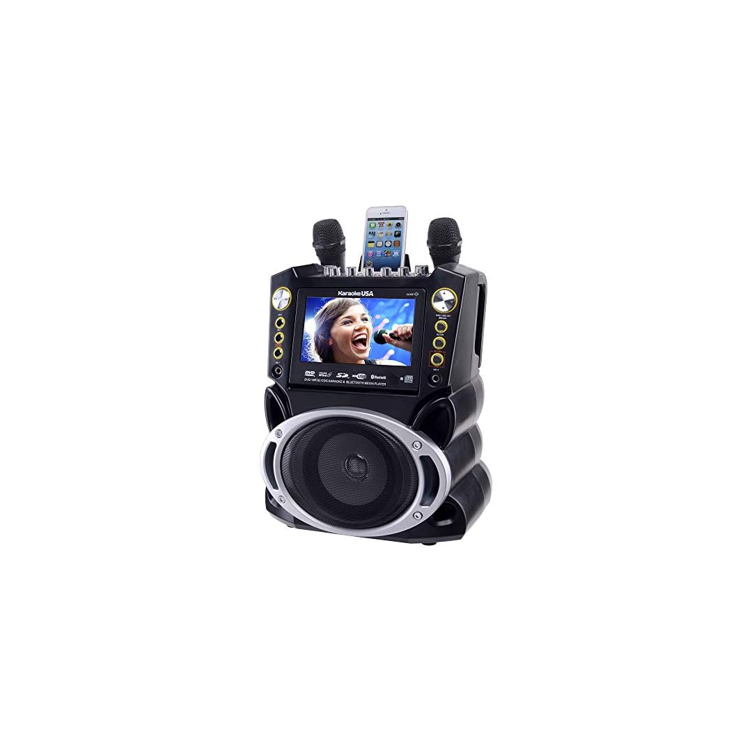 Karaoke USA Karaoke System Portable, Black (GF844) to Tony Cruz Marketplace