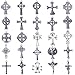 25 pcs Celtic Crosses Charms Assorted Pendants Jewelry Findings for Bracelets, Dangle Earrings, Necklace Jewelry Making