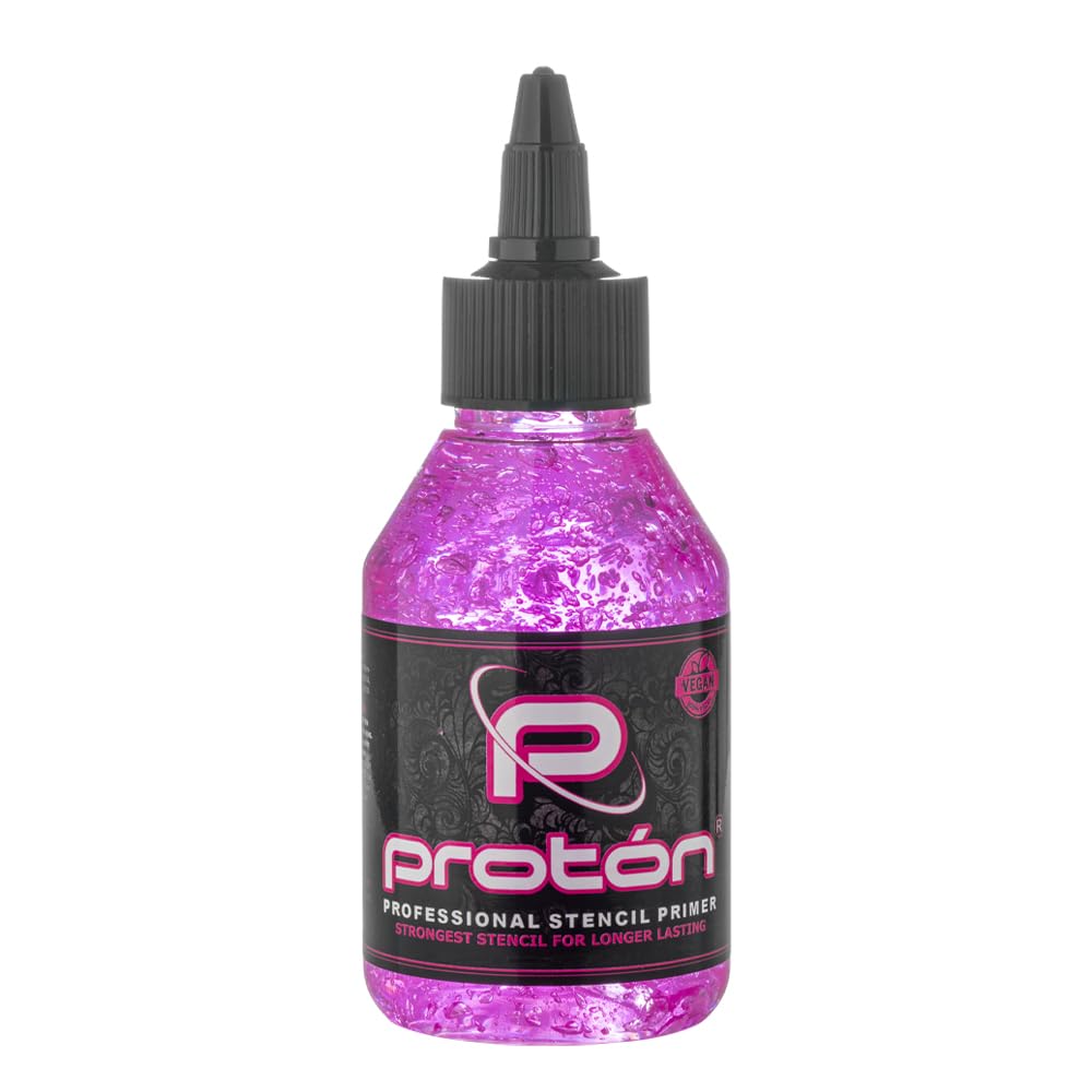 Proton Professional Stencil Primer Pink - 100ml / 3.4oz Extreme Tattoo Stencil Fixer