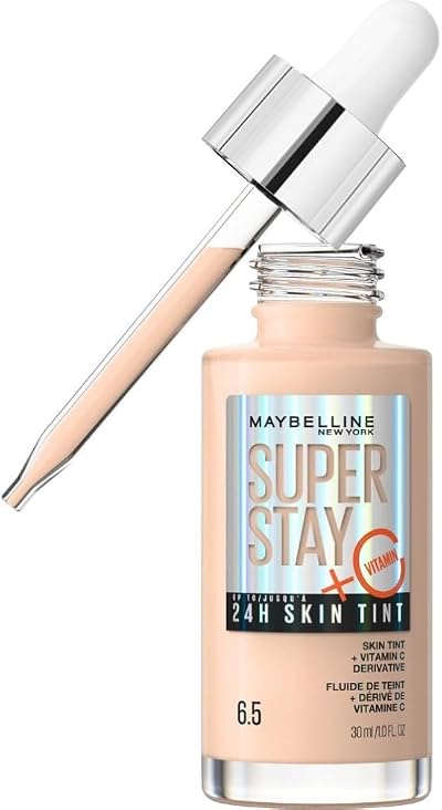 Maybelline Super Stay Skin Tint Foundation Vitamin C 06.5 Vegan 24H Wear