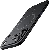 JETech Magnetic Slim Case for iPhone 17 Pro Max, Black | Compatible with MagSafe, Camera Lens Protection, Ultra-Thin Matte Finish, Lightweight Design, Minimalist Style