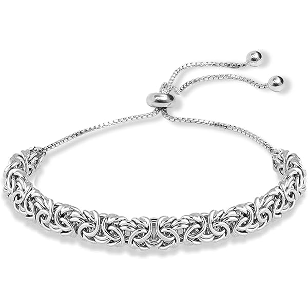 Braccialetto in argento 925, italiano, con catenina multifilo e