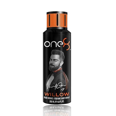 One 8 by Virat Kohli WILLOW Perfume Body Spray For Men, 200 ml