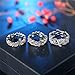 3 PCS Filigree Band Bridal Sets - Hollow Floral Vine Swirl Wave Promise Eternity Wedding Band Stackable Rings for Women