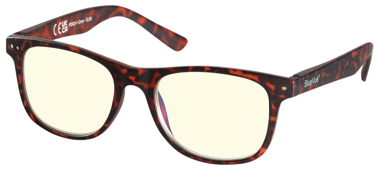 Remaldi Highbury Blue Vue Screen Reading Glasses, Tortoise 3.00