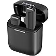 ULANZI J11 Wireless Lavalier Microphone for iPhone iPad, 1-in-1 Plug-Play Mic with Charging Case for Phone Video Recording, 6