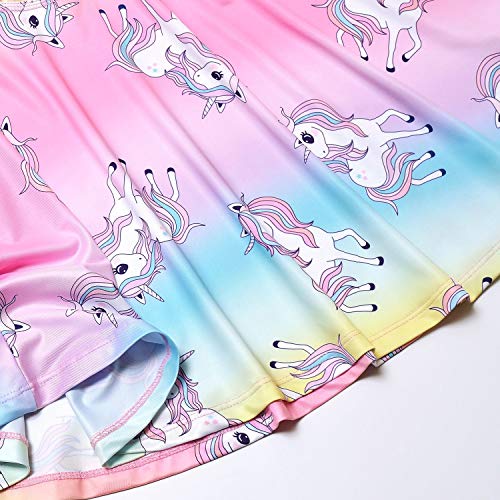Matching Doll & Girls Dresses Kids Toddler Unicorn Cloth Fit 18" American Girl