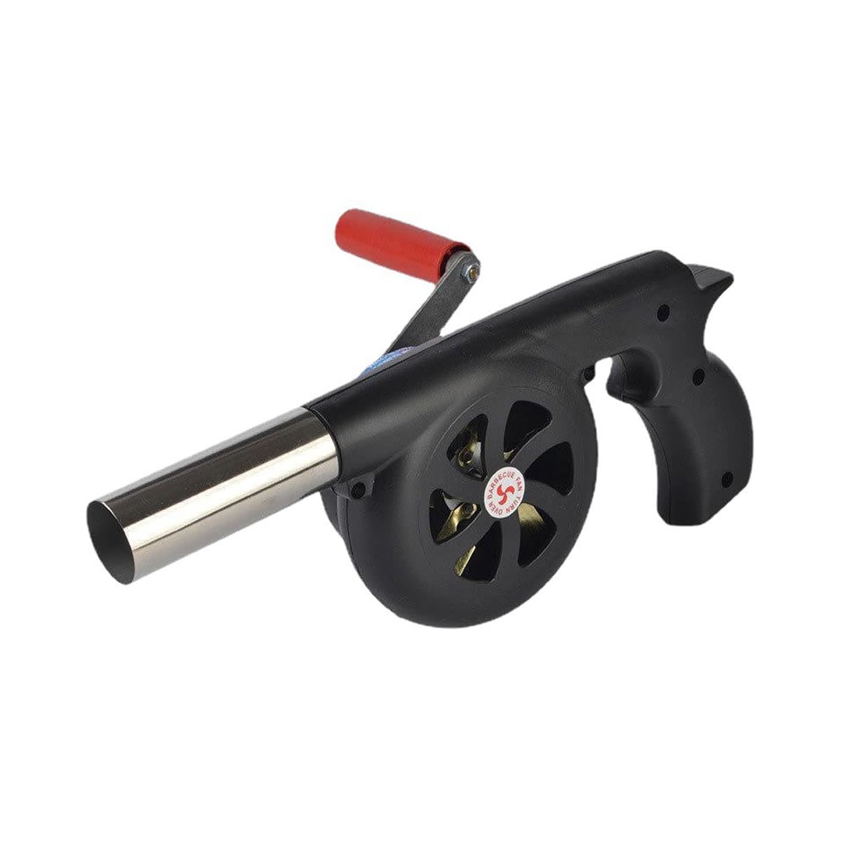 Sarini BBQ Fan Air Blower, Manual Grill Fire Starter, Outdoor Cooking BBQ Fan Portable Grill Air Blower Fast Fire Starter Bellows, for Outdoor Barbecue Picnic