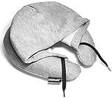 HoodiePillow Brand (Inflatable) Travel Hoodie Pillow - Gray