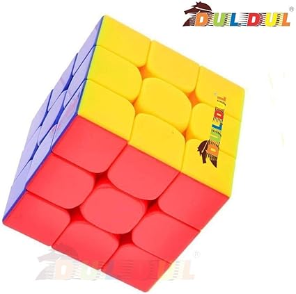 DUL DUL Asian Hobby Crafts TamBoora High Stability Stickerless Smooth Swing Cube for Faster Movement (3x3x3, Assorted)