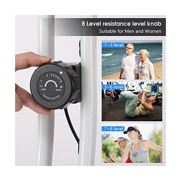 Ultrasport F-Bike, Folding Exercise Bike with Training Computer, Adjustable Resistance Levels and Hand Pulse Sensors…