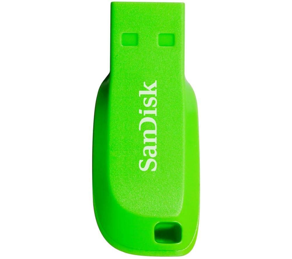 SanDisk SDCZ50C-016G-B35GE 16 GB Cruzer Blade USB Flash Drive - Electric Green