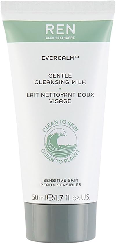 REN Clean Skincare Evercalm Gentle Cleansing Milk 50ml Travel Size