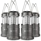 Active Research Water Resistant LED Lantern Portable 30 LED Flashlight, Battery Powered, (Pack of 4)
